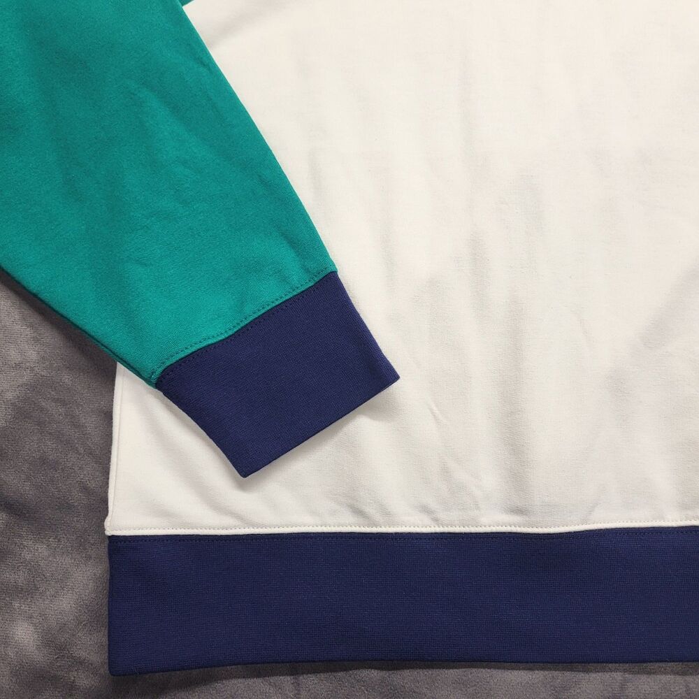 J Crew Ringer Crew Neck Pullover Raglan Sleeve Color Block XL NEW - Picture 6 of 9